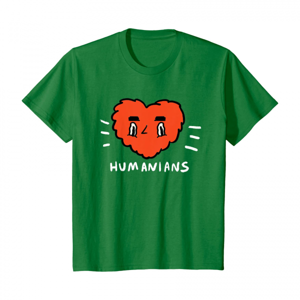 Big Red Humanians Love Heart The Humanians T Shirt Youth Kelly Green