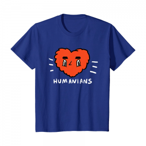 Big Red Humanians Love Heart The Humanians T Shirt Youth Royal Blue