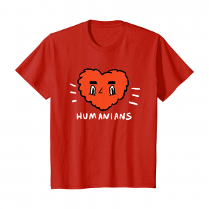 Big Red Humanians Love Heart The Humanians T Shirt Youth Red