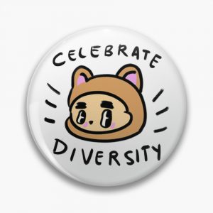 Celebrate Diversity Bear Pin