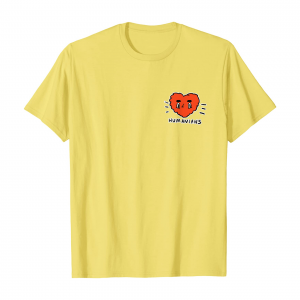 Humanians Red Heart T Shirt Men Lemon