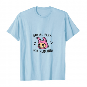 Social Flex For Humania The Humanians T Shirt Men Baby Blue